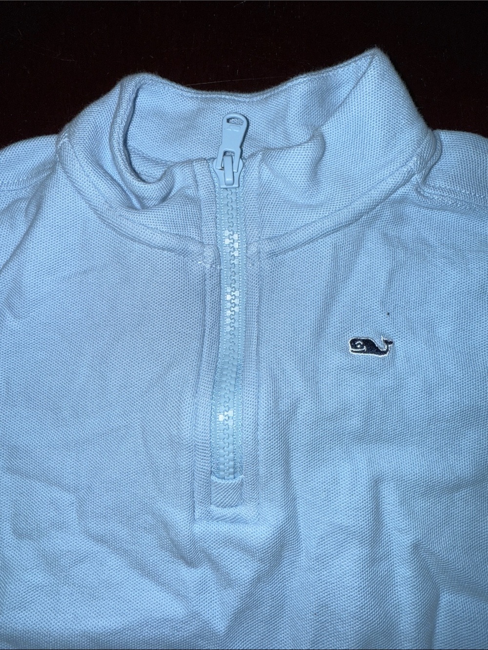 Vineyard Vines Light Blue Baby Quarter-Zip Pullover - Picture 3 of 6